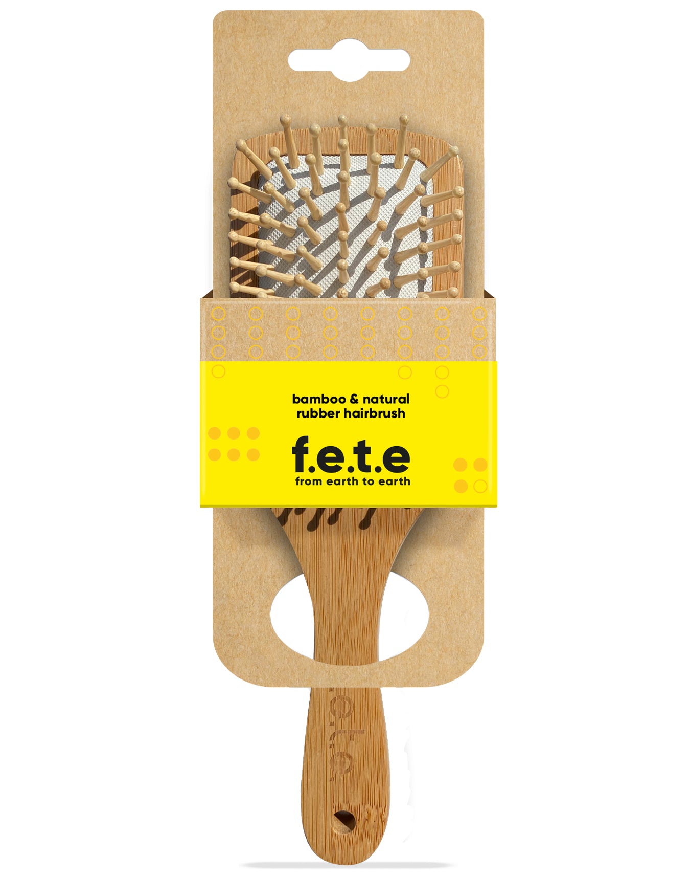 Bamboo & Natural Rubber Hairbrush