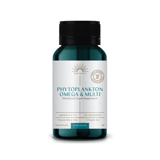 Phytoplankton Omega & Multi 60 Veg. Capsules (500mg)