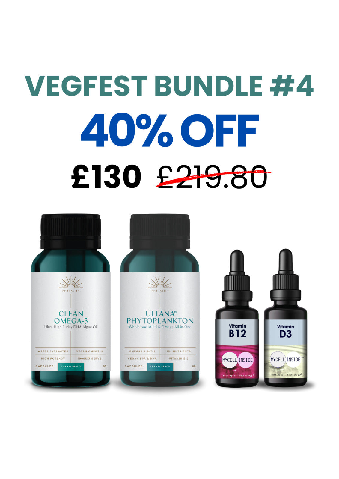 Omega-3 + Phytoplankton + D3 + B12 - VegFest