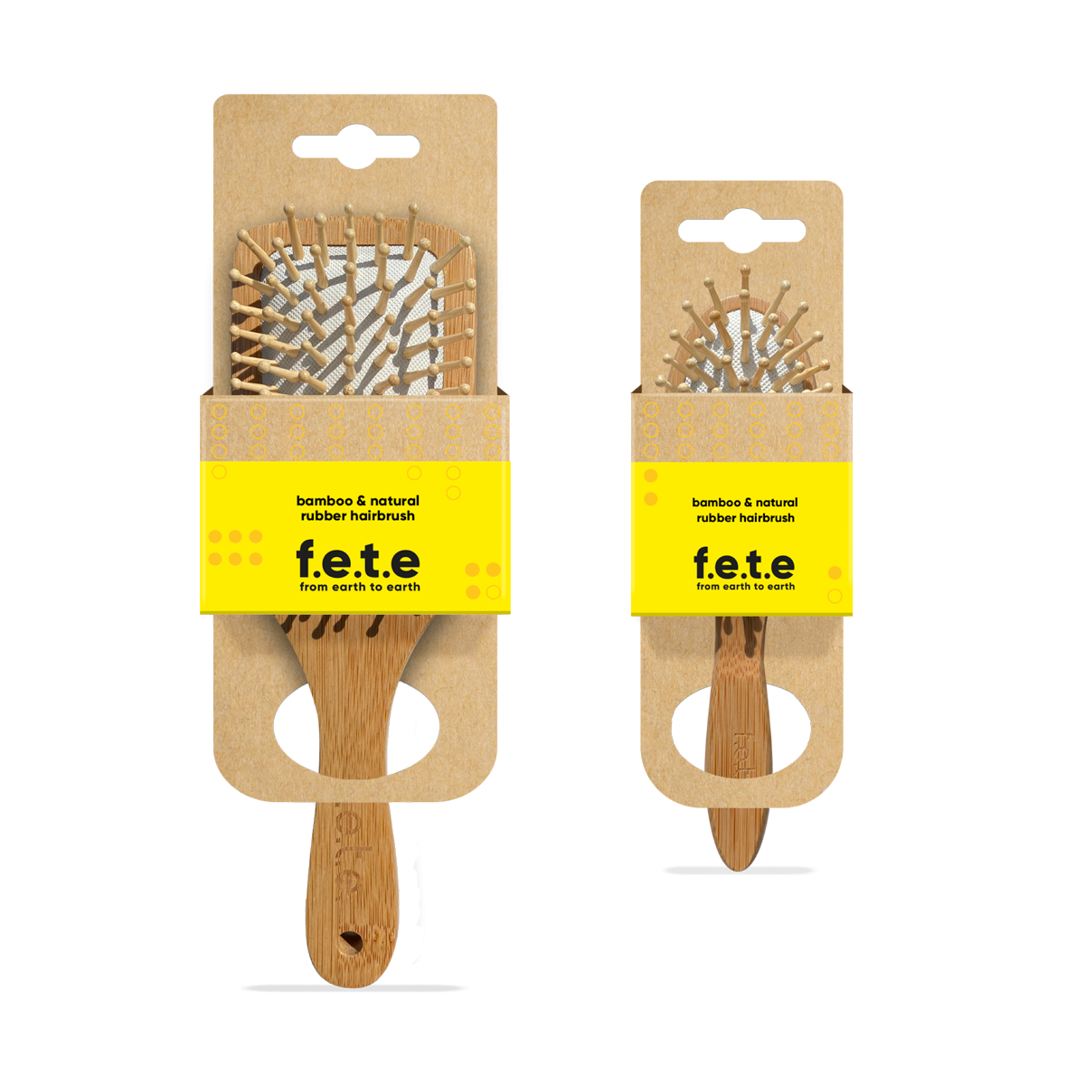 Bamboo & Natural Rubber Hairbrush